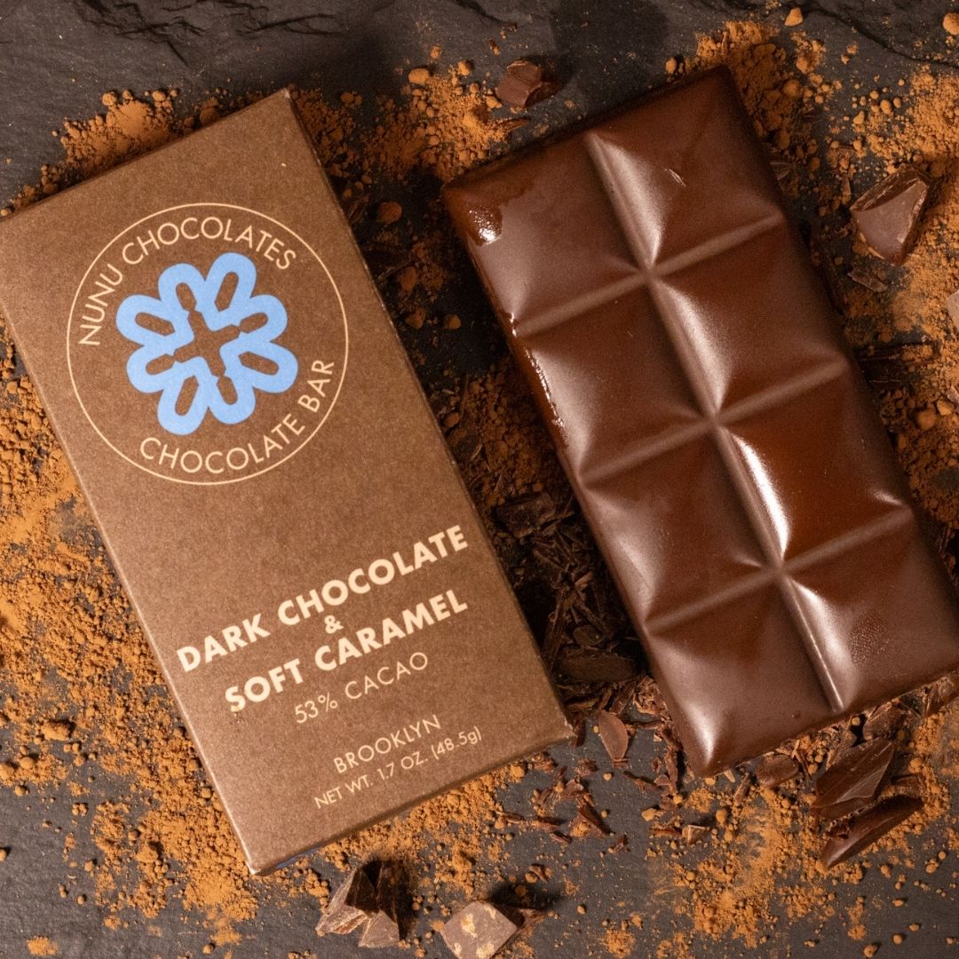 Soft Caramel Dark Chocolate Bar, Gluten Free