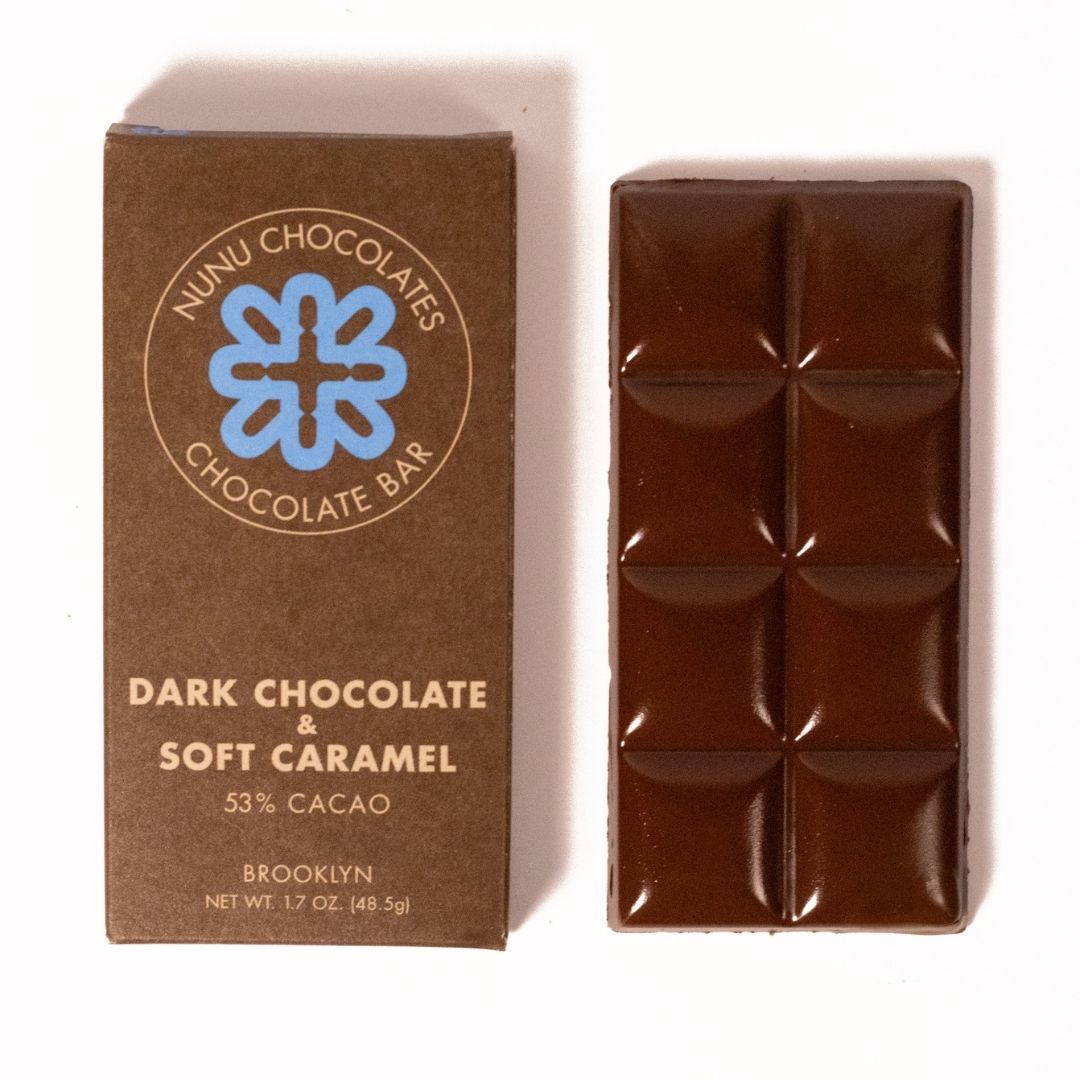 Soft Caramel Dark Chocolate Bar, Gluten Free