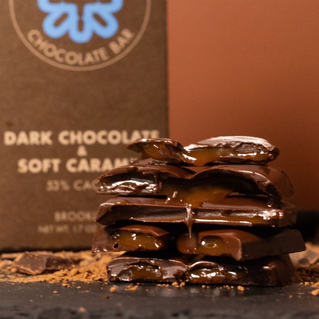 Soft Caramel Dark Chocolate Bar, Gluten Free