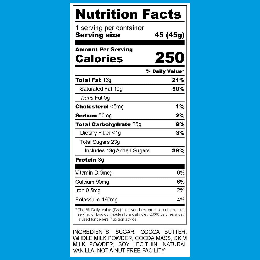 36% Milk Chocolate Bar, Gluten free