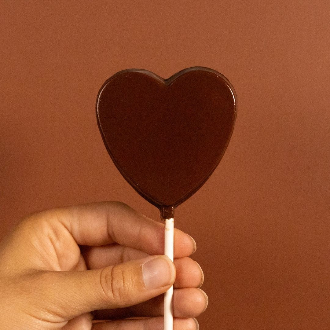 Heart Lollie, Dark Chocolate, Vegan, Gluten Free