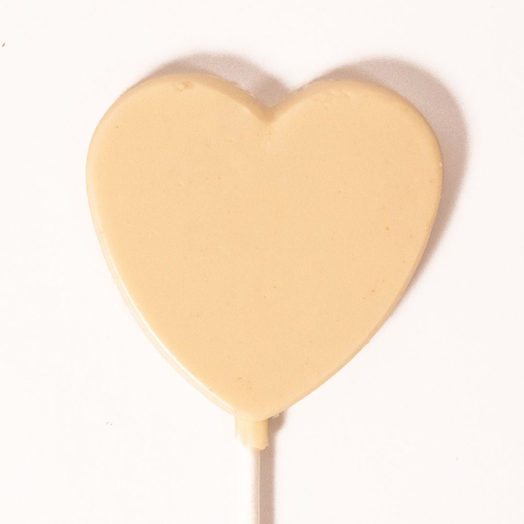 Heart Lollie, White Chocolate, Gluten Free